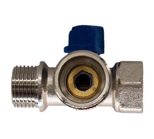 Кран шар. д/быт. прибор. 1/2"х3/4"х1/2" г/ш/ш флажок, никел. CTM CA3N1234 Кран шар. д/быт. прибор. 1/2"х3/4"х1/2" г/ш/ш флажок, никел. CTM CA3N1234