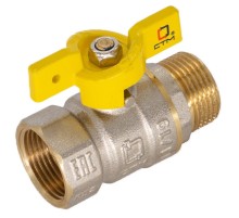 Кран шар. для газа 1/2" г/ш бабочка CTM ГАЗ CGFMB012 Кран шар. для газа 1/2" г/ш бабочка CTM ГАЗ CGFMB012