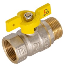 Кран шар. для газа 1/2" г/ш бабочка CTM ГАЗ CGFMB012 Кран шар. для газа 1/2" г/ш бабочка CTM ГАЗ CGFMB012