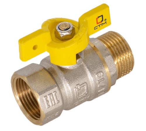 Кран шар. для газа 1/2" г/ш бабочка CTM ГАЗ CGFMB012 Кран шар. для газа 1/2" г/ш бабочка CTM ГАЗ CGFMB012