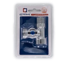 Кран CTM шар. д/быт. прибор. 1/2"х3/4"х1/2" г/ш/ш бабочка, хром CA3H1234