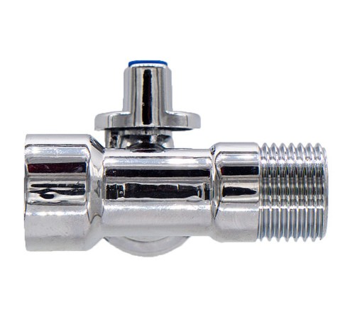 Кран CTM шар. д/быт. прибор. 1/2"х3/4"х1/2" г/ш/ш бабочка, хром CA3H1234