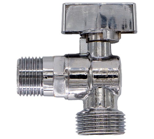 Кран шар. д/быт. прибор. угл. 1/2"х3/4" ш/ш с отражат. бабочка, удл. резьба, хром. CTM CAMR1234 Кран шар. д/быт. прибор. угл. 1/2"х3/4" ш/ш с отражат. бабочка, удл. резьба, хром. CTM CAMR1234