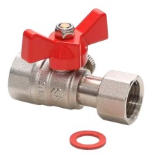 Кран шаровой латунный MVI 1/2"BРx1/4"BР для подключения манометра Кран шаровой латунный MVI 1/2"BРx1/4"BР для подключения манометра