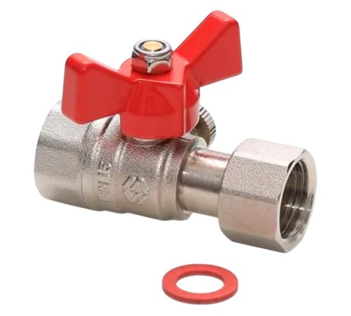 Кран шаровой латунный MVI 1/2"BРx1/4"BР для подключения манометра Кран шаровой латунный MVI 1/2"BРx1/4"BР для подключения манометра