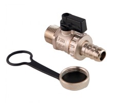 Кран шаровой с дренажем MVI BV.835.04 (1/2", наружная-штуцер) Кран шаровой с дренажем MVI BV.835.04 (1/2", наружная-штуцер)