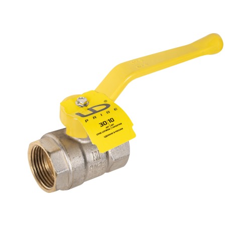Кран шаровой латунный LD Pride 47.25.В-В.Р GAS Ду 25 Ру 40 вн-вн (рычаг)