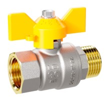 Кран шаровой латунный LD Pride 47.20.В-Н.Б GAS (бабочка) Кран шаровой латунный LD Pride 47.20.В-Н.Б GAS (бабочка)