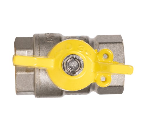 Кран шаровой латунный LD Pride 47.15.В-В.Б GAS (бабочка)