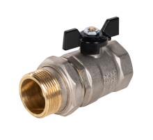 Кран шаровой латунный LD 47.32.В-ГШ.Б Ду 32 Ру 25 (бабочка с бир.) Кран шаровой латунный LD 47.32.В-ГШ.Б Ду 32 Ру 25 (бабочка с бир.)