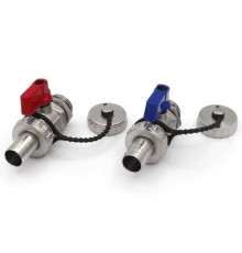 Кран VIEIR дренажный со съёмным металлическим штуцером 1/2" VR1119 (160/10)
