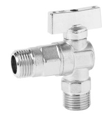 Кран VIEIR шаровый угловой 1/2"x3/4" матовый хром. с отражалелем (100) GZRL34 Кран VIEIR шаровый угловой 1/2"x3/4" матовый хром. с отражалелем (100) GZRL34