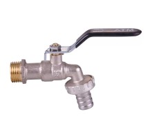 Кран VIEIR ATM с носиком 3/4" черн.ручка (120/12) VRC5004 стандарт