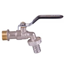Кран VIEIR ATM с носиком 3/4" черн.ручка (120/12) VRC5004 стандарт