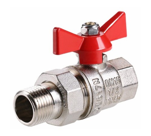 Кран шар. Valtec VT.227.N.04 BASE ВН 1/2" с американкой бабочка Кран шар. Valtec VT.227.N.04 BASE ВН 1/2" с американкой бабочка