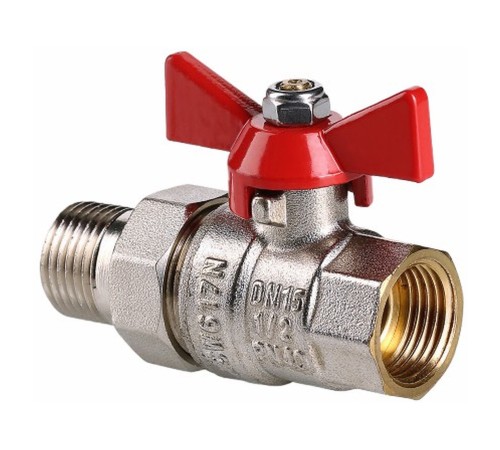 Кран шар. Valtec VT.227.N.04 BASE ВН 1/2" с американкой бабочка Кран шар. Valtec VT.227.N.04 BASE ВН 1/2" с американкой бабочка