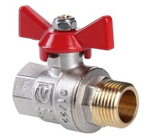 Кран шар. Valtec VT.218.N.04 BASE ВН 1/2" бабочка