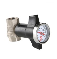 Кран шаровый с термометром ВВ внутренняя резьба 3/4" (Valtec VT.808)