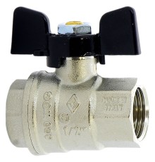 Кран BUGATTI ВВ 1/2" бабочка OREGON серия 302, полный проход