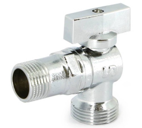 Кран Uni-Fitt НН 1/2"х3/4" для подключения стиральных/посудомоечных машин, хромированный Кран Uni-Fitt НН 1/2"х3/4" для подключения стиральных/посудомоечных машин, хромированный