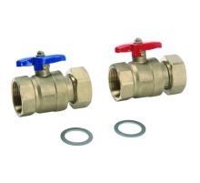 Комплект REHAU шаровых кранов 1 1/4" для пром. коллектора (2)