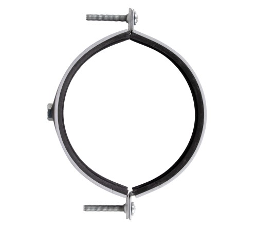 Хомут для воздуховода SHUFT с резиновым профилем 125 мм (гайка) Хомут для воздуховода SHUFT с резиновым профилем 125 мм (гайка)