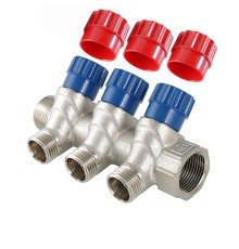 Коллектор VALTEC VTc.560.N.0603 с рег.вент НР 1"х1/2" 3 вых Коллектор VALTEC VTc.560.N.0603 с рег.вент НР 1"х1/2" 3 вых
