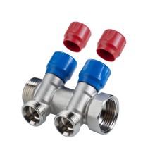 Коллектор VALTEC VTc.560.NE.060502 ЕВРОКОНУС с рег.вент НР 1"х3/4" 2 вых Коллектор VALTEC VTc.560.NE.060502 ЕВРОКОНУС с рег.вент НР 1"х3/4" 2 вых