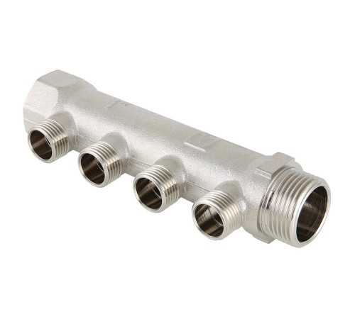 Коллектор наружная резьба 4 выхода 3/4" * 1/2" (VTc.500.N) (Valtec) Коллектор наружная резьба 4 выхода 3/4" * 1/2" (VTc.500.N) (Valtec)
