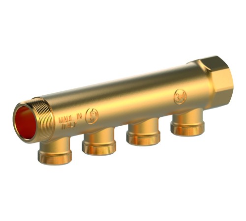 Коллектор сантехнический Giacomini 3/4" x 1/2"E /4, R580CY064 Коллектор сантехнический Giacomini 3/4" x 1/2"E /4, R580CY064