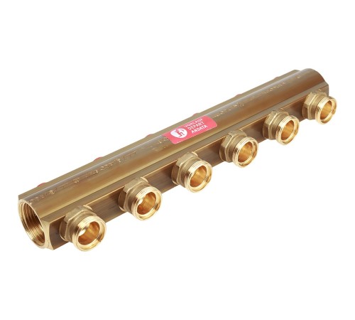 Коллектор Giacomini с отсечными клапанами 1" x 3/4"E /6, R553SY046 Коллектор Giacomini с отсечными клапанами 1" x 3/4"E /6, R553SY046
