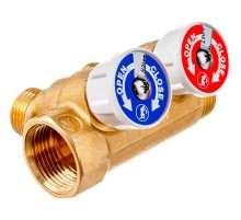 Коллектор сантехнический Giacomini с вентилями 3/4" x 1/2" /2, R585CY072 Коллектор сантехнический Giacomini с вентилями 3/4" x 1/2" /2, R585CY072