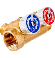 Коллектор сантехнический Giacomini с вентилями 3/4" x 1/2" /2, R585CY072 Коллектор сантехнический Giacomini с вентилями 3/4" x 1/2" /2, R585CY072
