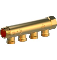 Коллектор сантехнический Giacomini 1" x 3/4"E /4, R580CY054 Коллектор сантехнический Giacomini 1" x 3/4"E /4, R580CY054