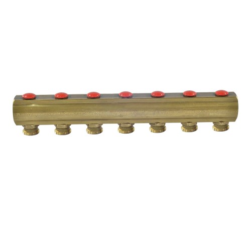 Коллектор Giacomini с отсечными клапанами 1" x 18 /7, R553SY007 Коллектор Giacomini с отсечными клапанами 1" x 18 /7, R553SY007
