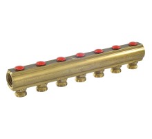 Коллектор Giacomini с отсечными клапанами 1" x 3/4"E /7, R553SY047 Коллектор Giacomini с отсечными клапанами 1" x 3/4"E /7, R553SY047