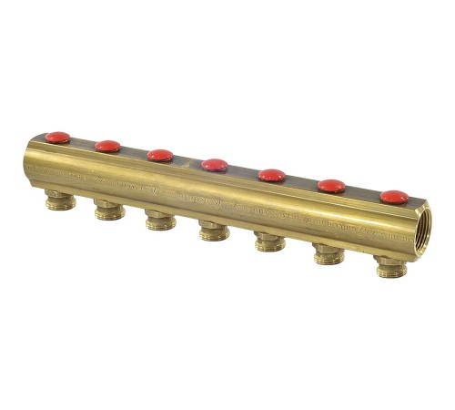 Коллектор Giacomini с отсечными клапанами 1" x 3/4"E /7, R553SY047 Коллектор Giacomini с отсечными клапанами 1" x 3/4"E /7, R553SY047