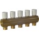Коллектор Giacomini с термостатическими клапанами 1" x 3/4"E /5, R553VY045