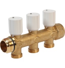 Коллектор сборный Giacomini с регулирующими клапанами 1" x 3/4"E /3, R583VY113