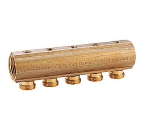Коллектор Giacomini с отсечными клапанами 3/4" x 16 /6, R585Y026