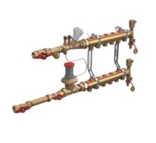 Узел коллекторный Giacomini квартирный 3/4" x 18 /3 зоны, GE550Y193 Узел коллекторный Giacomini квартирный 3/4" x 18 /3 зоны, GE550Y193