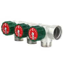 Коллектор модульный ELSEN 3/4" 4х3/4" ЕК TIN латунь