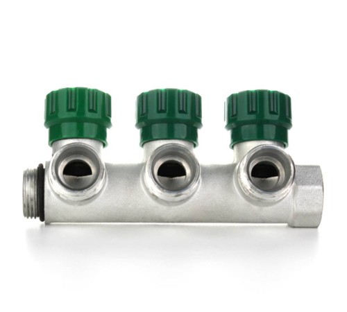 Коллектор модульный ELSEN 3/4" 4х3/4" ЕК TIN латунь Коллектор модульный ELSEN 3/4" 4х3/4" ЕК TIN латунь