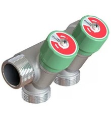 Коллектор модульный ELSEN 1" 2х3/4" ЕК TIN латунь