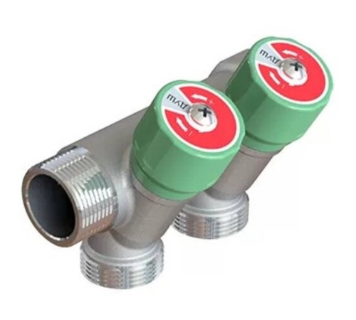Коллектор модульный ELSEN 1" 2х3/4" ЕК TIN латунь Коллектор модульный ELSEN 1" 2х3/4" ЕК TIN латунь