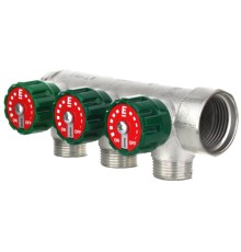 Коллектор модульный ELSEN 1" 4х3/4" ЕК TIN латунь