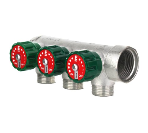Коллектор модульный ELSEN 1" 4х3/4" ЕК TIN латунь Коллектор модульный ELSEN 1" 4х3/4" ЕК TIN латунь