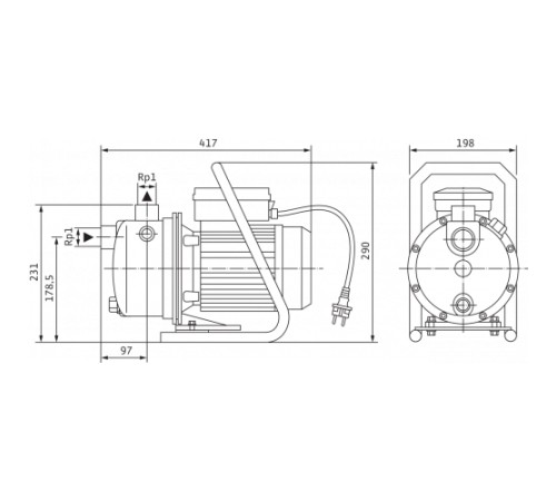 Насос WILO WJ-204-EM Насос WILO WJ-204-EM