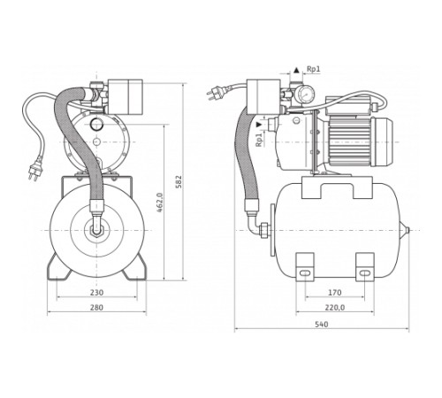 Станция насосная WILO HWJ-204-EM-R Станция насосная WILO HWJ-204-EM-R