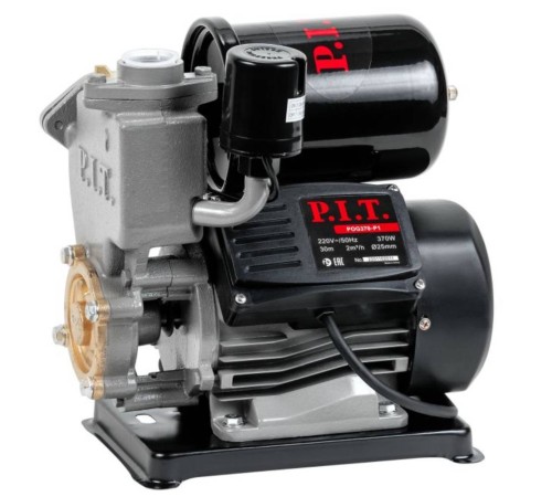 Станция насосная P.I.T. POG370-P1 (370Вт, напор 30м, бак 2л, произв-ть 33л/мин,реле давления)